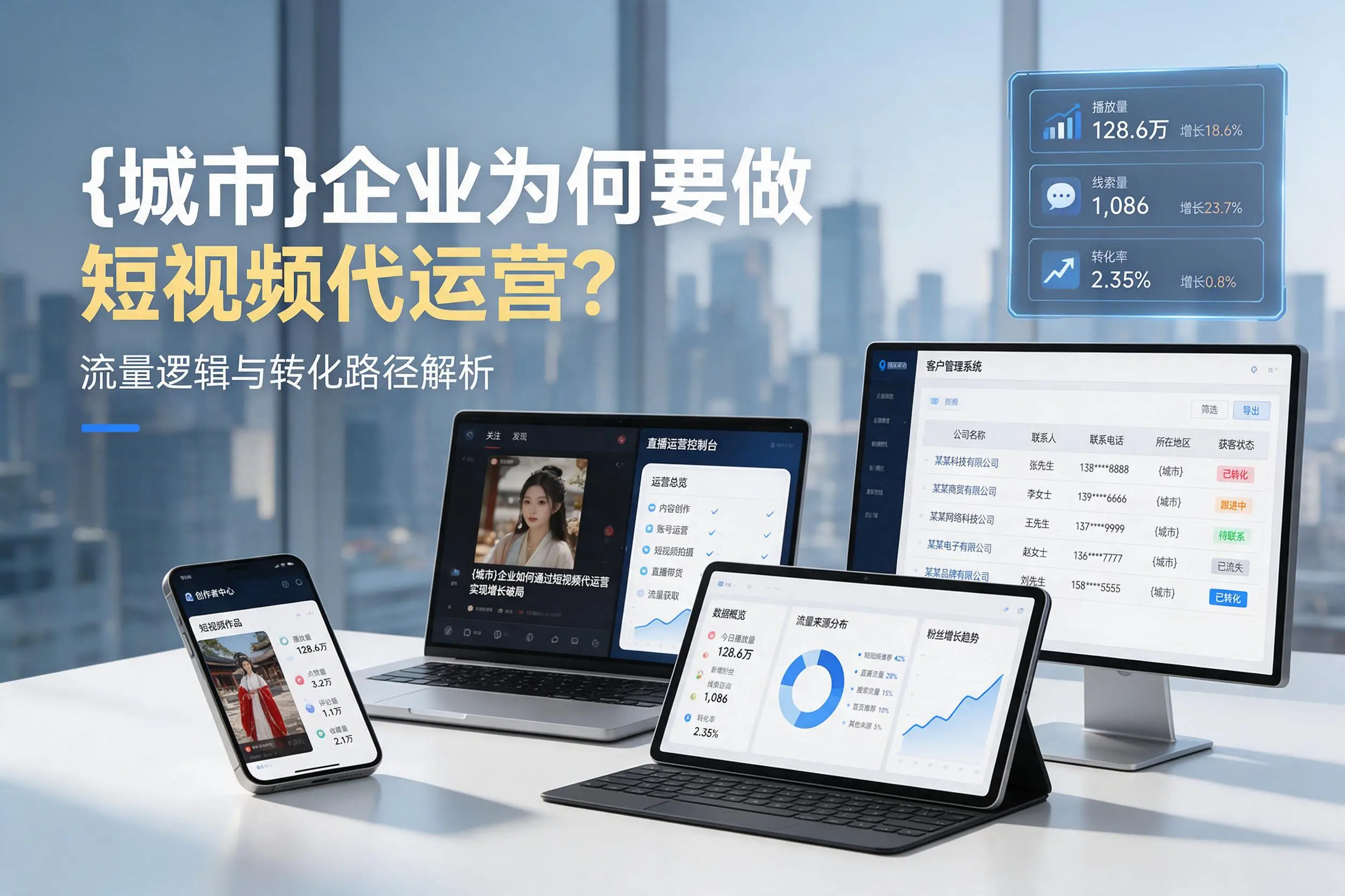 唐山企业为何要做短视频代运营?流量逻辑与转化路径解析