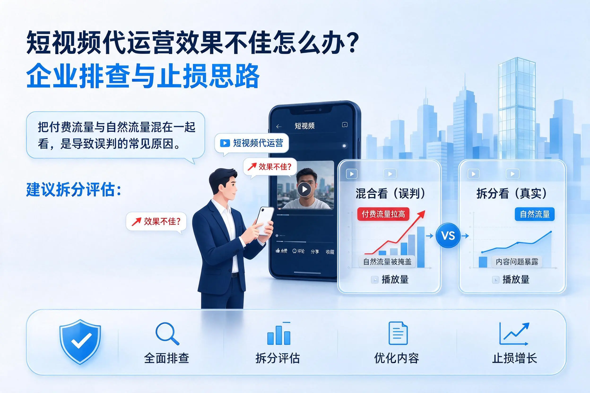 短视频代运营效果不佳怎么办？唐山企业排查与止损思路