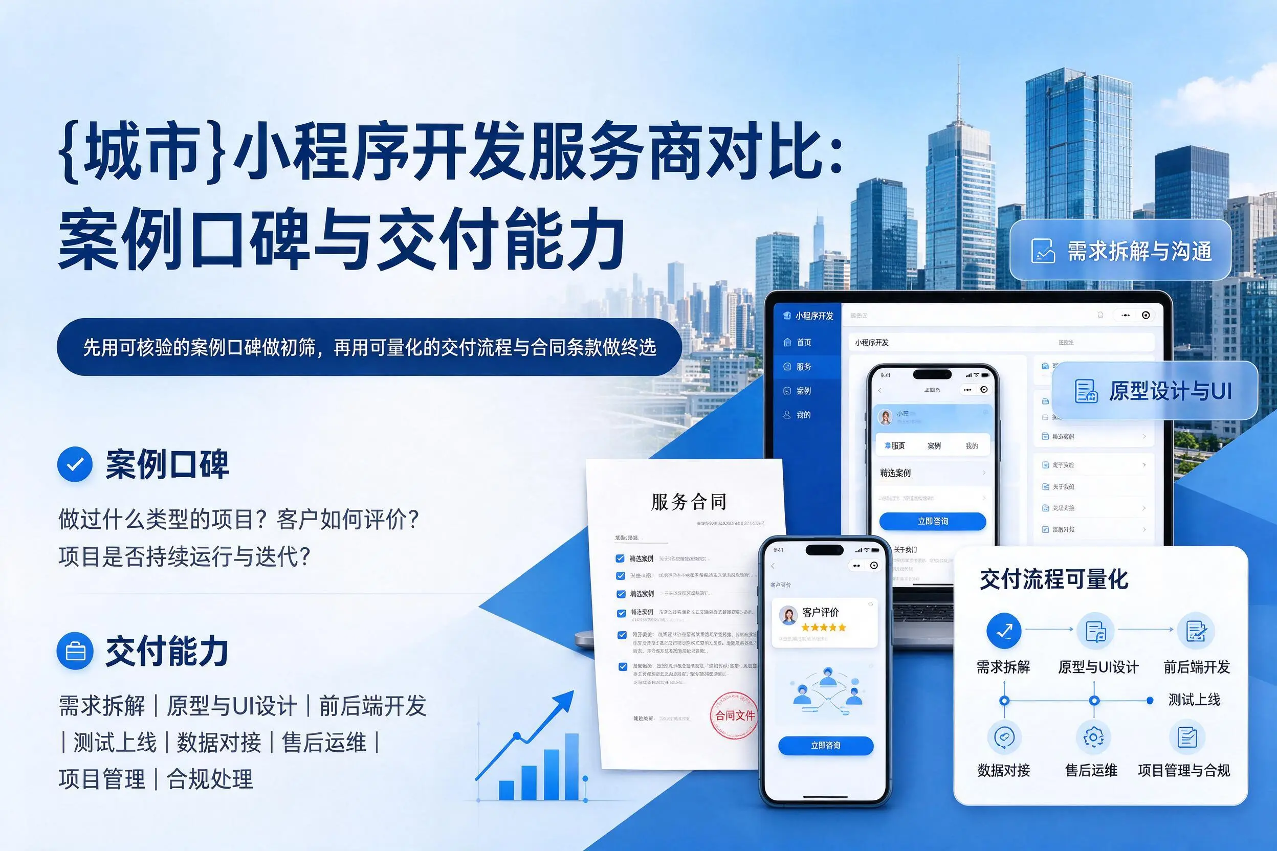 唐山小程序开发服务商对比:案例口碑与交付能力