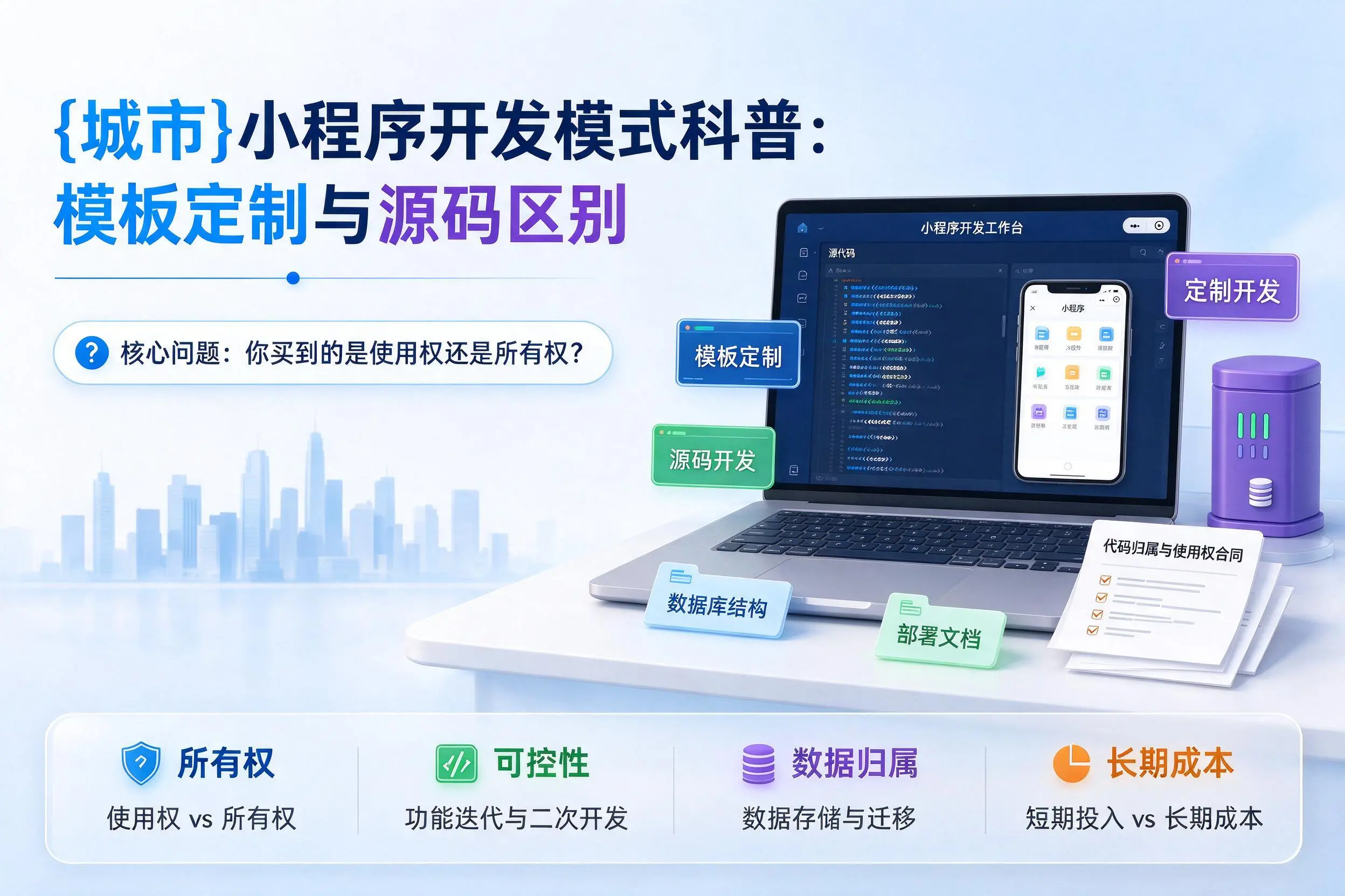 唐山小程序开发模式科普:模板定制与源码区别