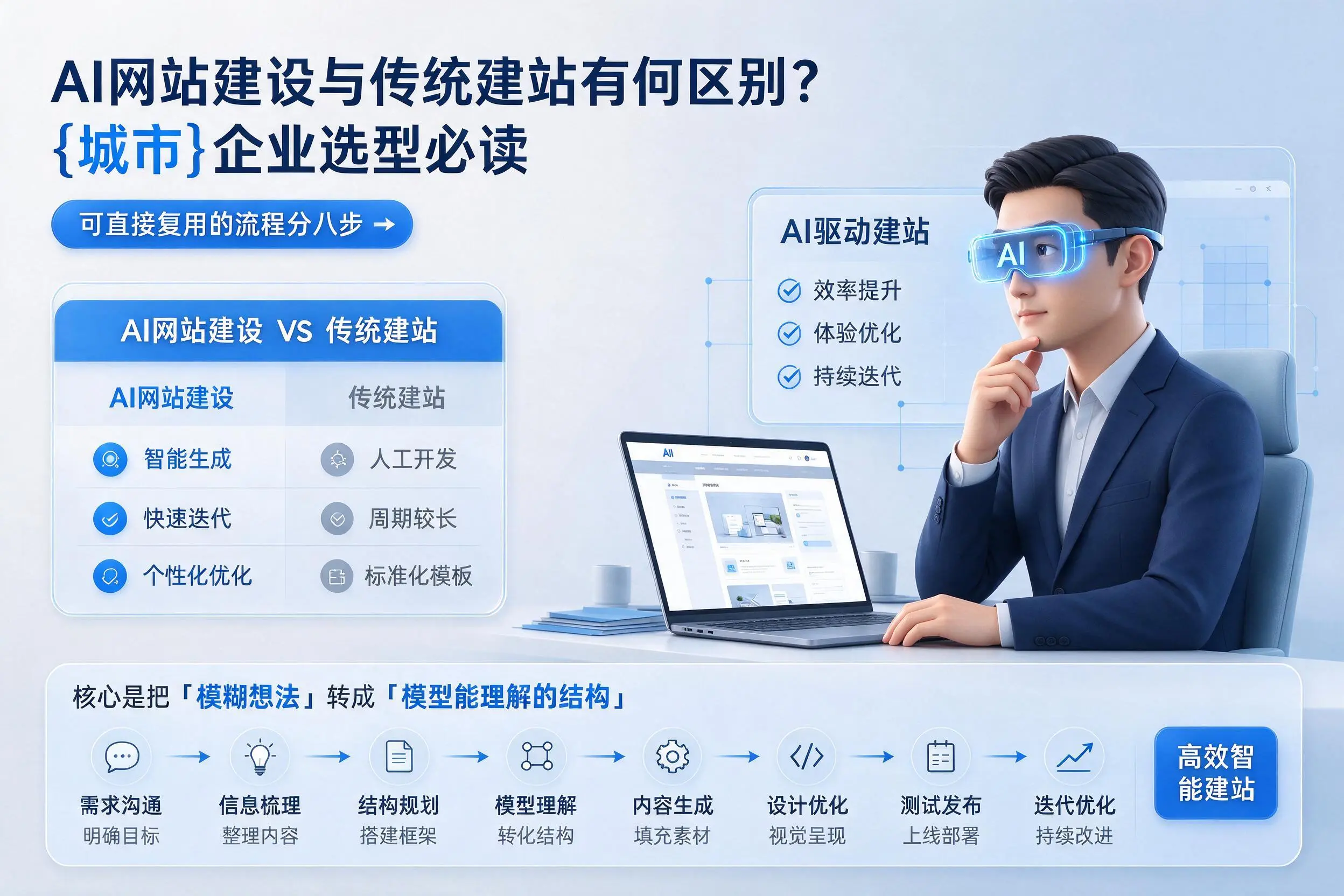 AI网站建设与传统建站有何区别?唐山企业选型必读