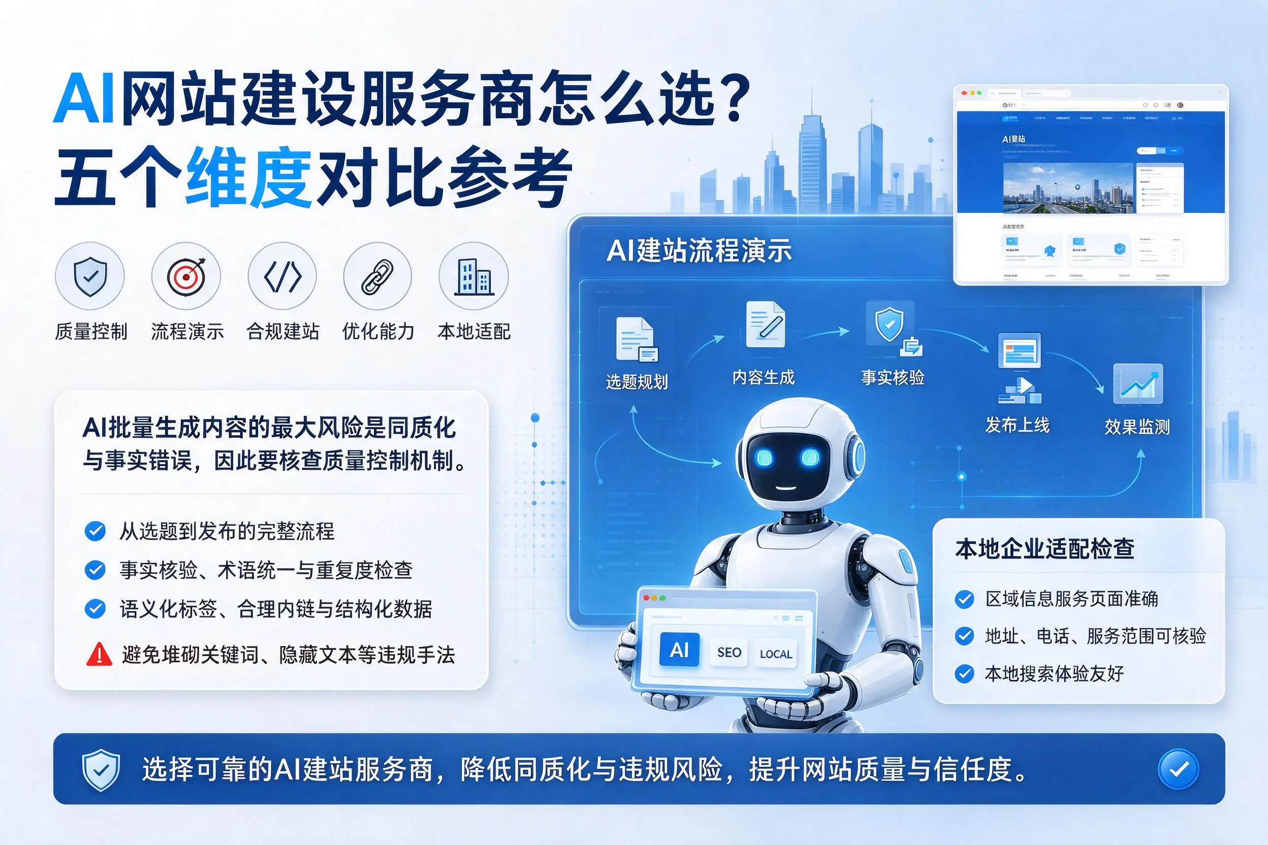 唐山AI网站建设服务商怎么选?五个维度对比参考