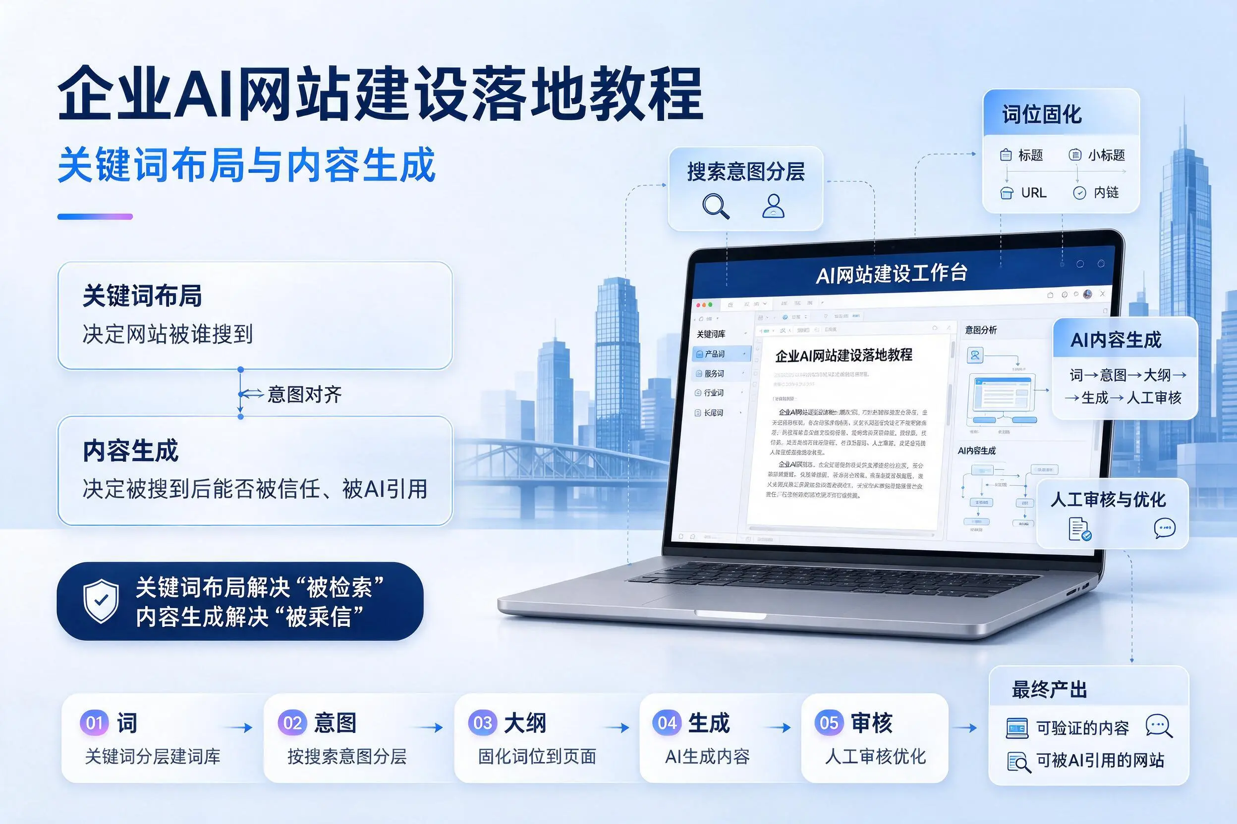 唐山企业AI网站建设落地教程：关键词布局与内容生成