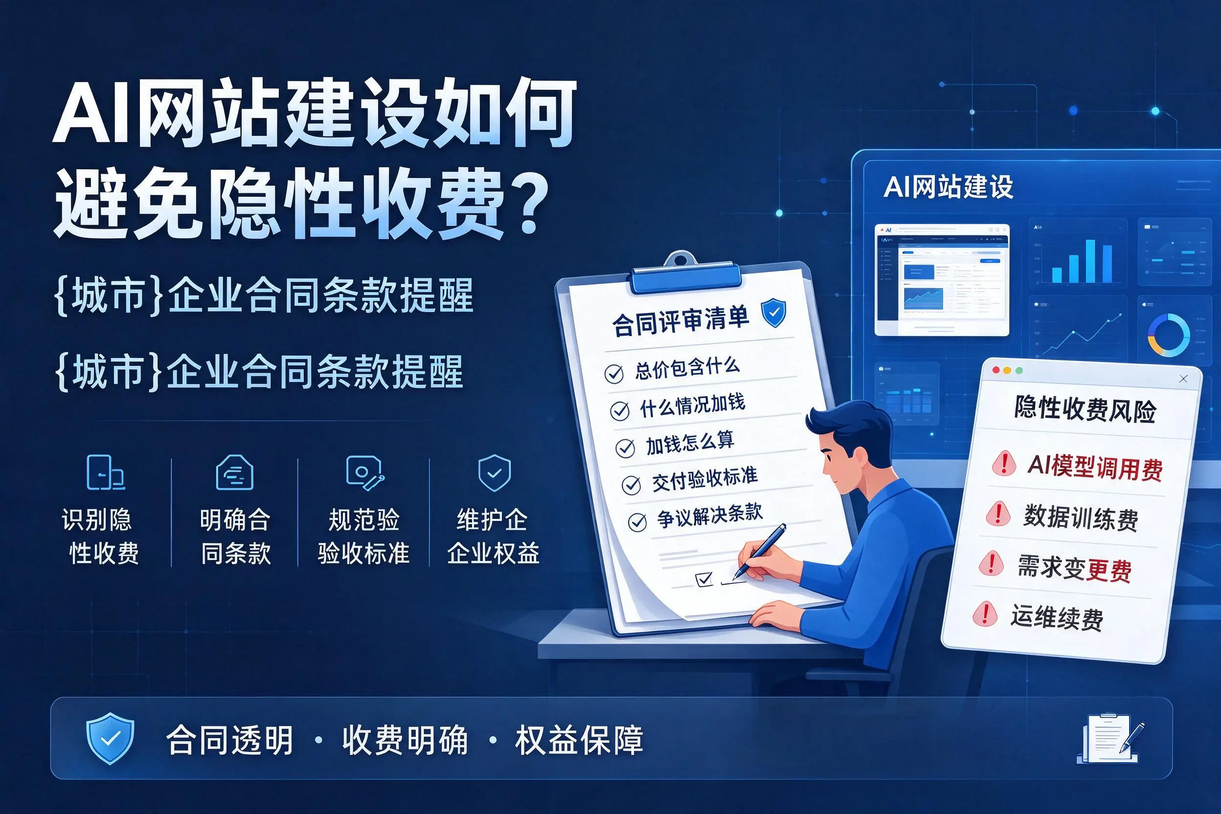 AI网站建设如何避免隐性收费?唐山企业合同条款提醒
