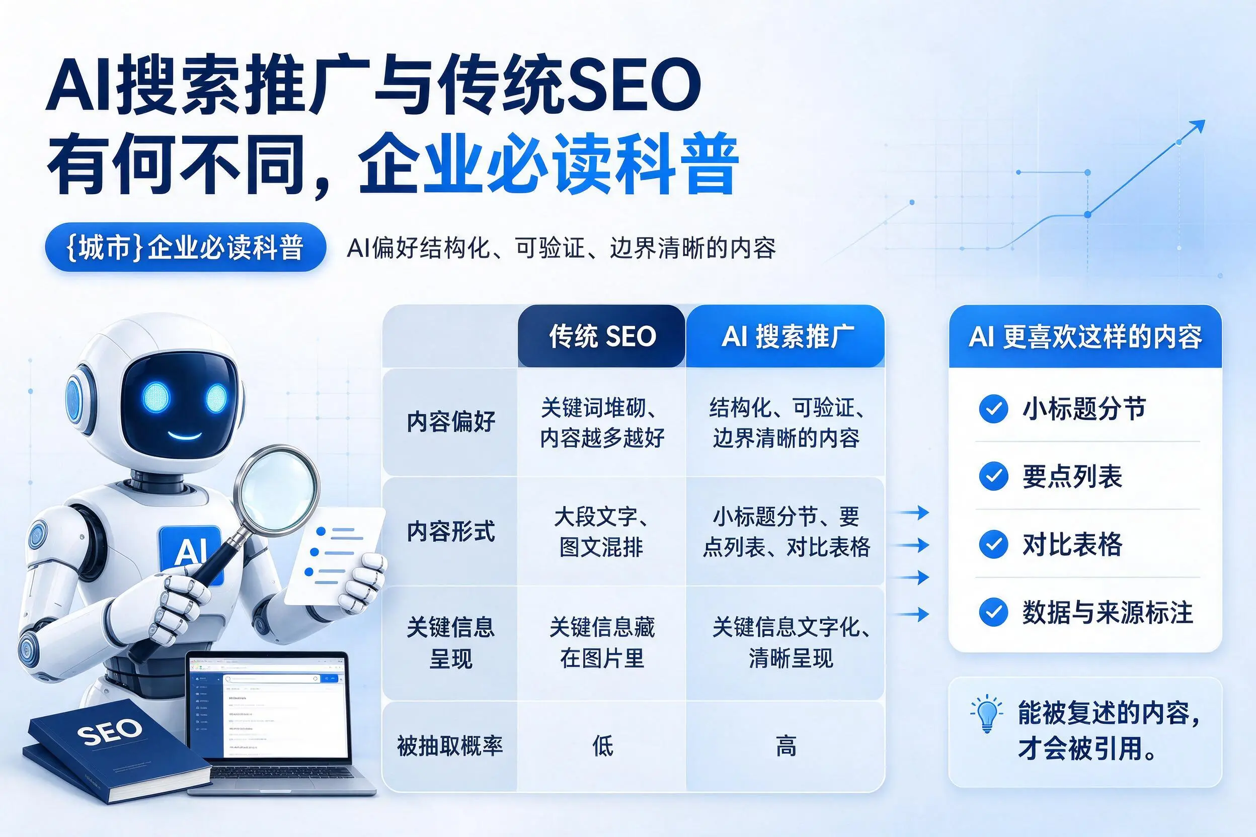 AI搜索推广与传统SEO有何不同,唐山企业必读科普